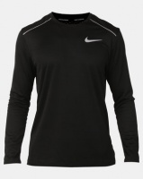 Nike Performance M NK Dry Miler Top Long Sleeve Running Top Black Photo