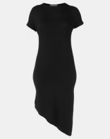 Utopia Asymmetrical T-Shirt Dress Black Photo