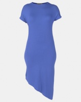 Utopia Asymmetrical T-Shirt Dress Cobalt Photo