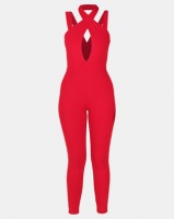 Sissy Boy Strap Detail Jumpsuit Red Photo