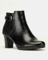 Pierre Cardin Block Heel Ankle Boots Black Photo