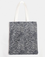 You I You & I Patterned Tote Bag Black and White Photo