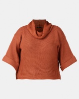 Brave Soul Plus Cowl Neck Jumper Cinnamon Photo