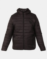 D-Struct Hooded Quilted Jacket Black Photo