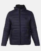 D Struct D-Struct Hooded Quilted Jacket Navy Photo