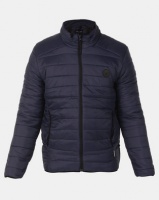 D Struct D-Struct Funnel Neck Quilted Jacket Navy Photo