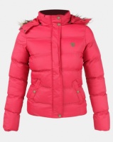 Brave Soul Padded Jacket With Zip Hood Red Photo