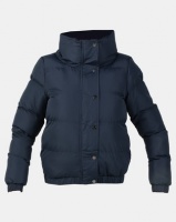 Brave Soul Puffer Jacket With Large Collar Navy Photo