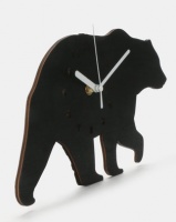 Royal T Bear Wall Clock Black Photo