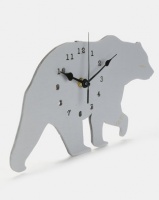 Royal T Bear Wall Clock Grey Photo