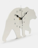 Royal T Bear Wall Clock White Photo