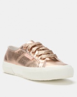 Superga Croc Print Bling Glitter Laces Sneakers Rose Gold Photo