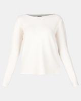 G Couture Wavy Pattern Fitted Knitwear Cream Photo