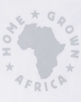 Home Grown HGA Logo White Long Sleeve Vest Grey Print Photo