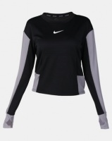 Nike Performance W NK TOP PACER CREW SD GX Black Photo