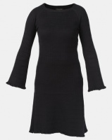 G Couture Knitted Bodycon Dress Black Photo