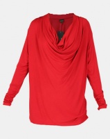 G Couture Draped Front Top Red Photo