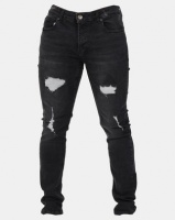 Crosshatch Raynell Ripped Skinny Jean Black Photo