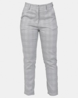 Brave Soul Checked Trousers Grey Photo