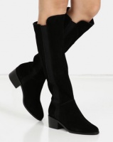 Steve Madden Gieselle Black Suede Boots Photo