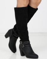 AWOL Long Heel Boots Black Photo