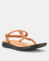 Angelsoft Jessica Comfort Leather Sandals Tan Photo