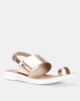 Angelsoft Heidi Comfort Leather Sandals Rose Gold Photo