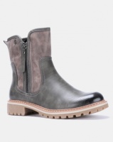 Bronx Women Jess Ankle Boots Grey Photo