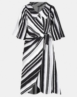 Closet London Wrap Stripe Dress Multi Photo