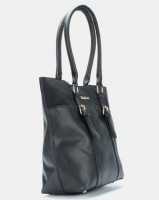 Blackcherry Bag Faux Suede Detail Shopper Bag Black Photo