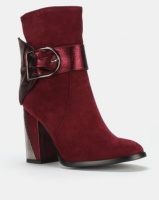 PLUM Ankle Boots Burgundy Photo