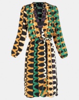 AX Paris Aztec Print Wrap-Style Dress Multi Photo