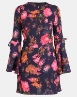 AX Paris Floral Dress With Statement Sleeves Multi Photo