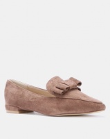 Gino Paoli Microfibre Bow Loafer Taupe Photo