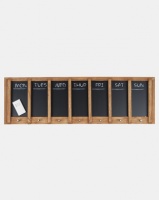 Present Time Chalkboard Week Planner Wood Black Photo