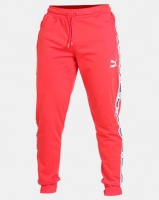 Puma Sportstyle Prime Mens Tape Track Pants Red Photo