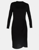 Slick Alyssa Draped Dress Black Photo