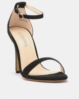 Utopia Microfibre Barely There Heels Black Photo