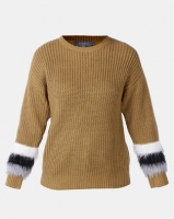 Utopia Jumper With Fluffy Trim Camel Photo