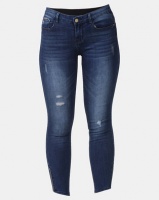 Sissy Boy Jon Jon Low-rise With Side Zip Detail Skinny Jeans Dark Blue Photo