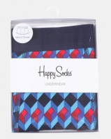 Happy Socks Optic Square Trunk Blue Photo