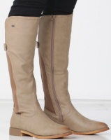 Miss Black RAINER Long Boot Taupe Photo