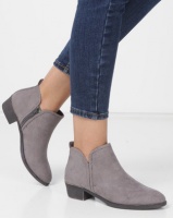 Madison Western Ankle Boots Grey Photo