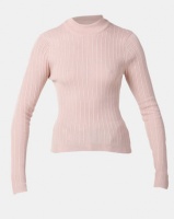 Legit Turtleneck Fitted Sweater Light Pink Photo
