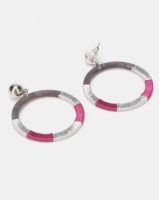 New Look Wanted Thread Wrapped Hoop Earrings Silver Photo