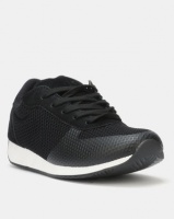 Pierre Cardin Textured Knit Sneaker Black Photo