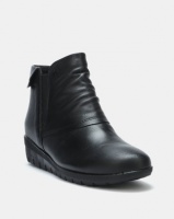 Froggie Leather Carey Ankle Boots Black Photo