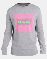 Leviâ€™s Â® Graphic Crew Sweatshirt Midtone Heather Grey Photo