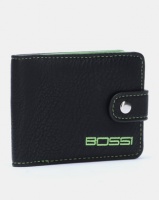 Bossi Small Billfold with Tab Wallet Black/Green Photo