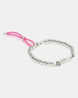 Guess Be My Friend Beads and Logo Bracelet Silver-Plated Photo